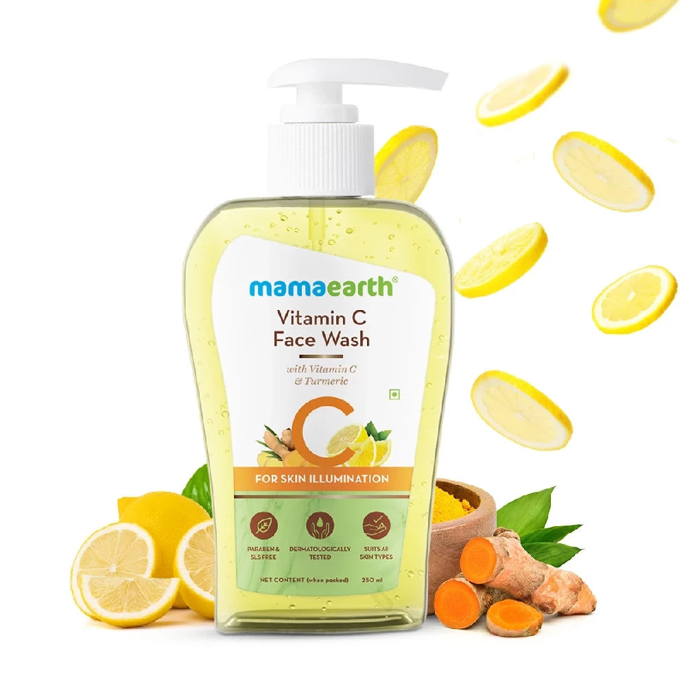 Vitamin C Face Wash with Vitamin C and Turmeric for Skin Illumination, 250ml-1.webp
